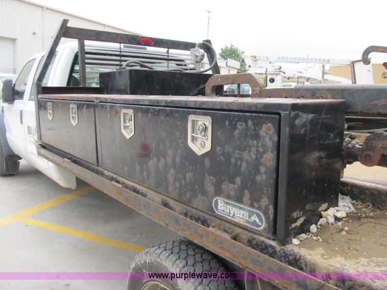 image for item G6526 2008 Ford F550 Super Duty XL Crew Cab flatbed truck