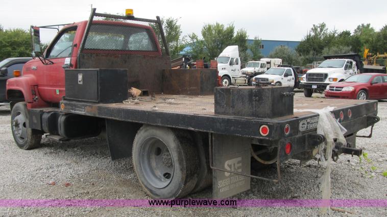 image for item G6528 1990 Chevrolet Kodiak C6500 flatbed truck