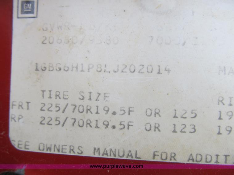 image for item G6528 1990 Chevrolet Kodiak C6500 flatbed truck