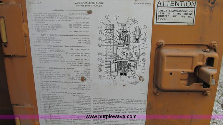 image for item G9091 1993 Case 550E long track dozer