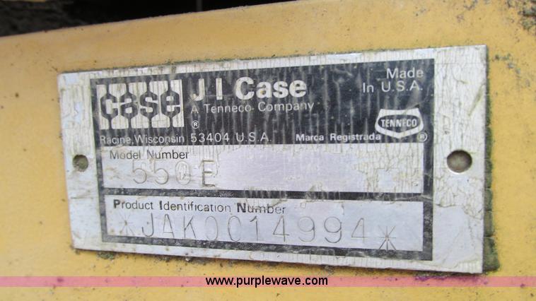 image for item G9091 1993 Case 550E long track dozer