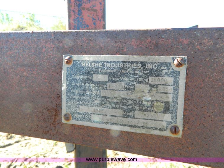 image for item H2368 1999 Belshe T-2 triple axle trailer