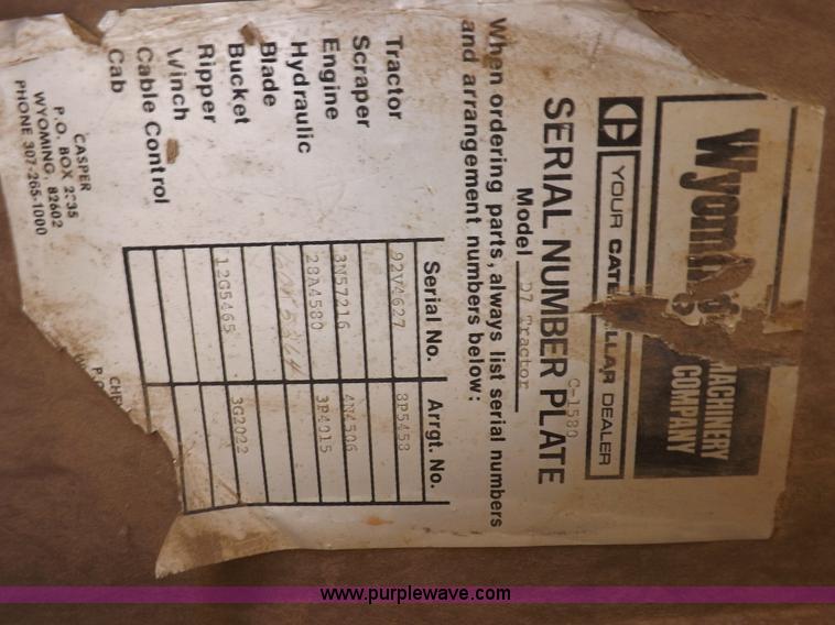 image for item H9060 1977 Caterpillar D7G dozer