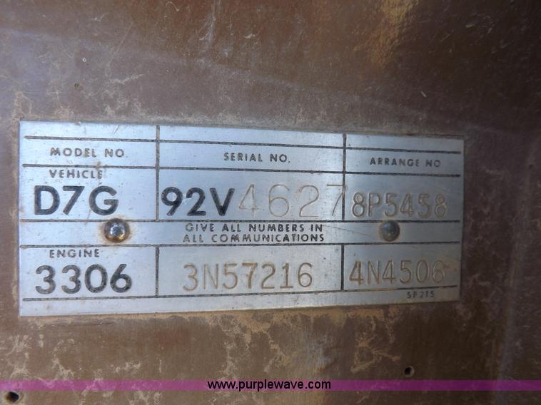 image for item H9060 1977 Caterpillar D7G dozer