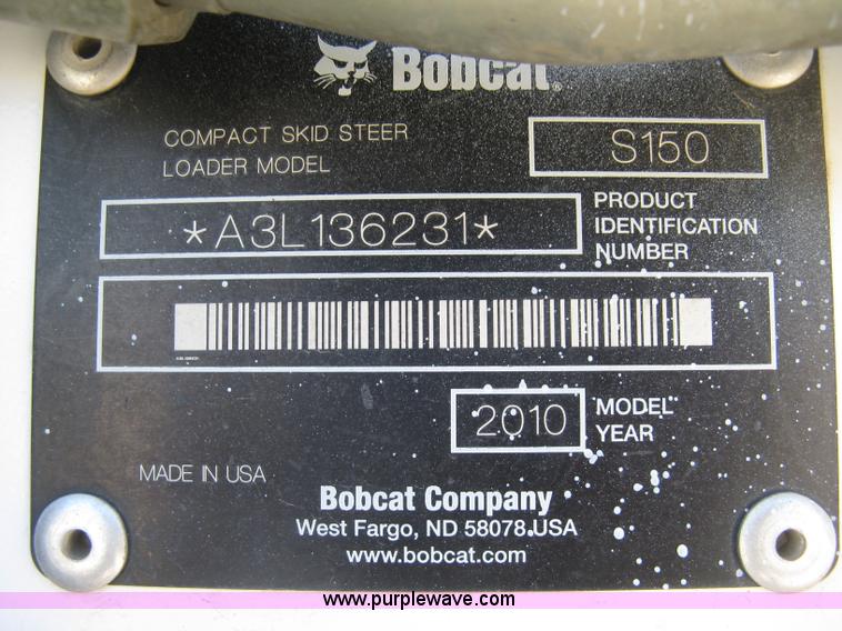 image for item H9491 2010 Bobcat S150 skid steer