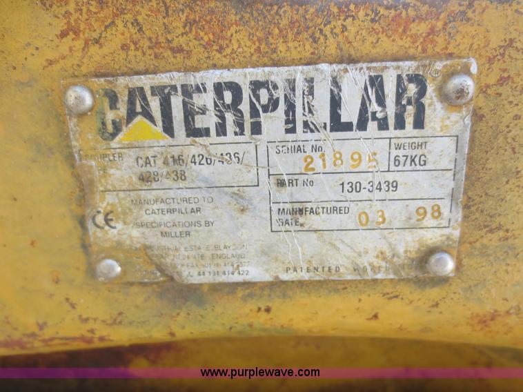 image for item I2210 1995 Caterpillar 416B backhoe