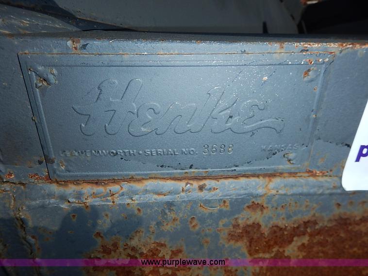 image for item I5378 Henke V snow plow