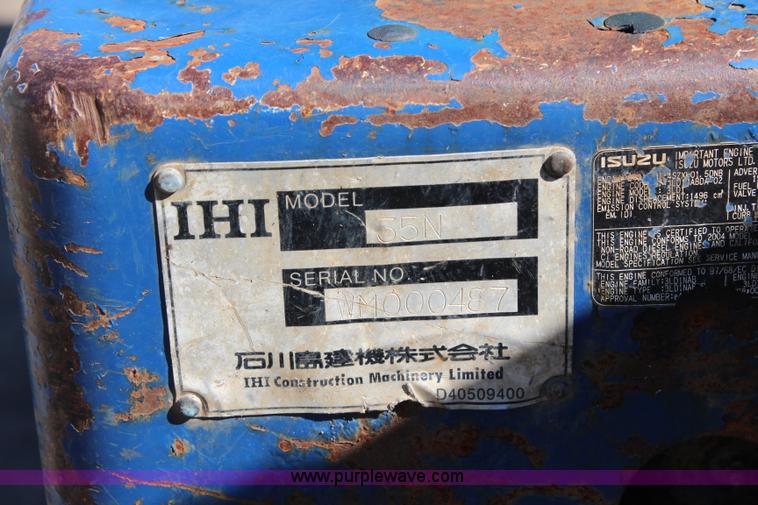 image for item I5878 2004 IHI 35N mini excavator