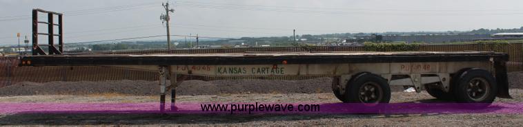 image for item J2242 1973 Fruehauf flatbed trailer