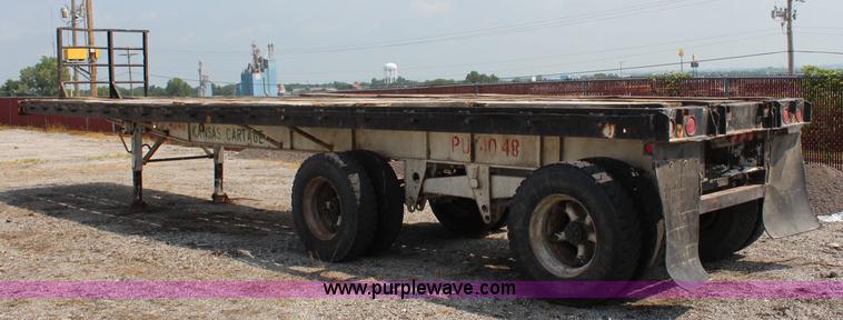 image for item J2242 1973 Fruehauf flatbed trailer