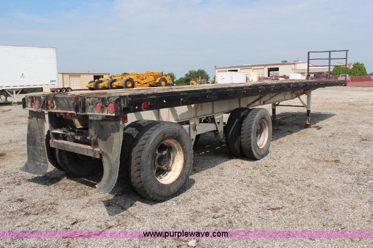 image for item J2242 1973 Fruehauf flatbed trailer