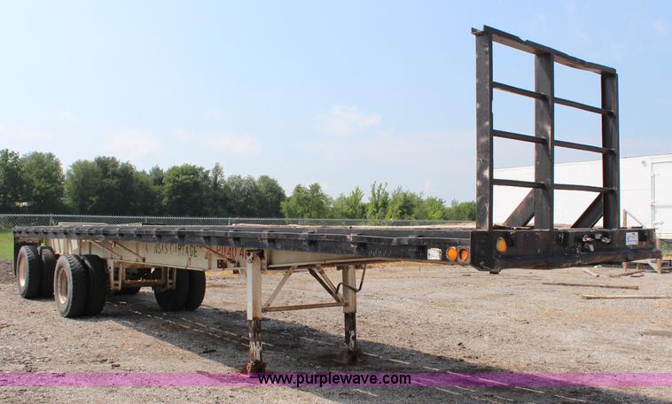 image for item J2242 1973 Fruehauf flatbed trailer