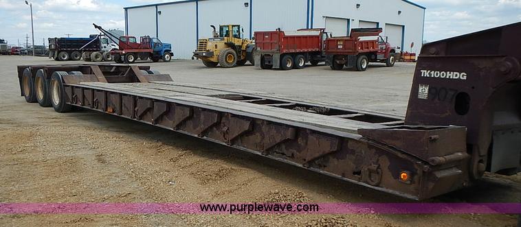 image for item J3199 1995 Trail King lowboy trailer