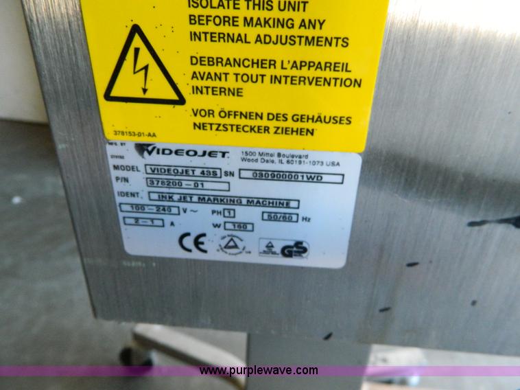 image for item AQ9413 Videojet marking machine