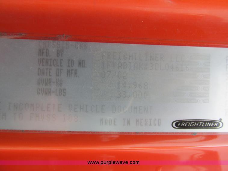 image for item AW9878 2003 Freightliner FL70 Business Class propane truck