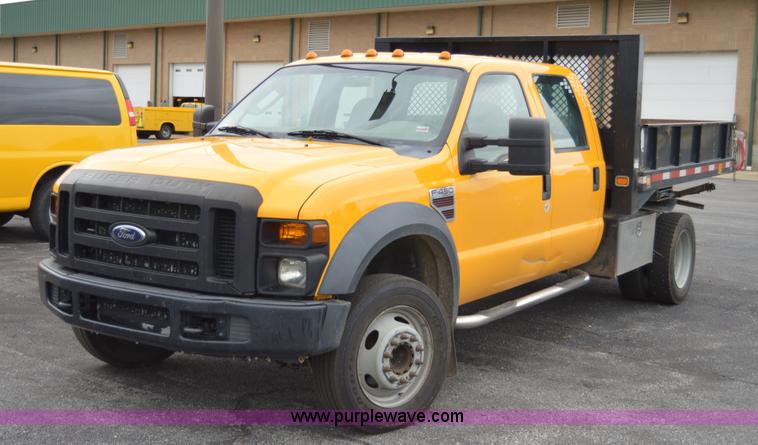 image for item AY9475 2008 Ford F450 Super Duty XL Crew Cab dump truck
