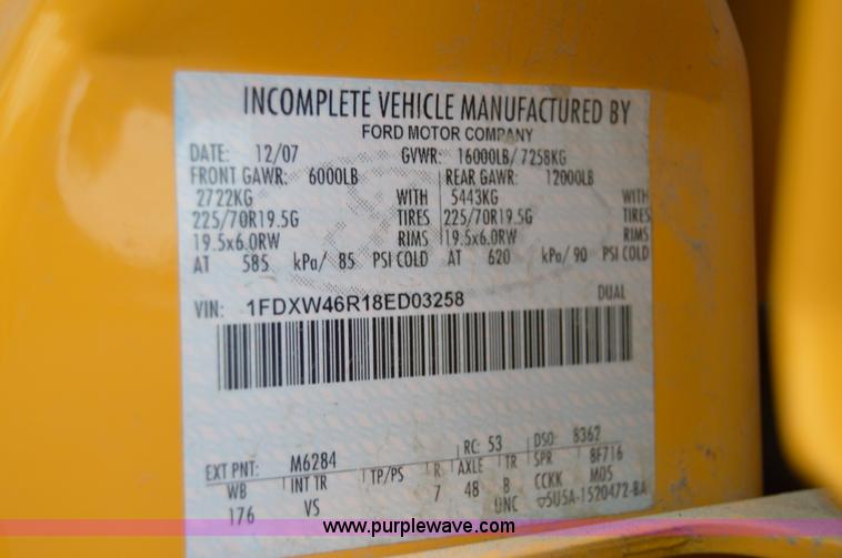 image for item AY9475 2008 Ford F450 Super Duty XL Crew Cab dump truck