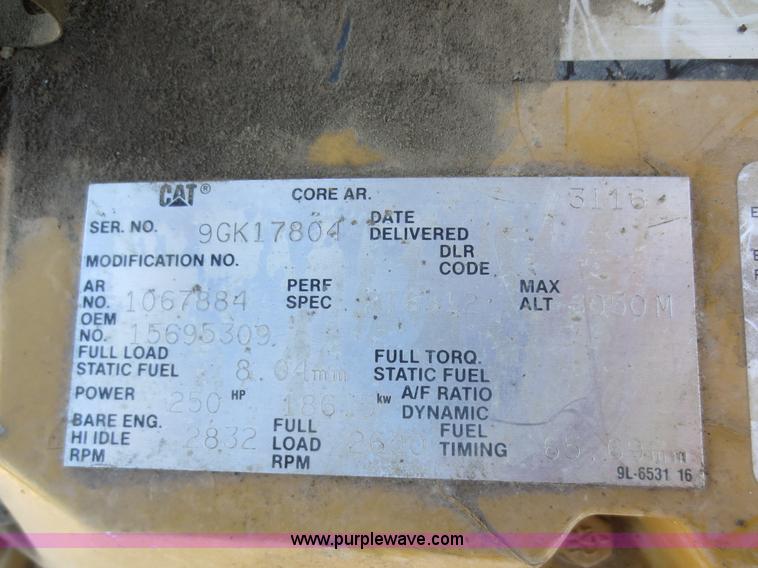 image for item AZ9146 1994 Caterpillar 3116 turbo diesel engine