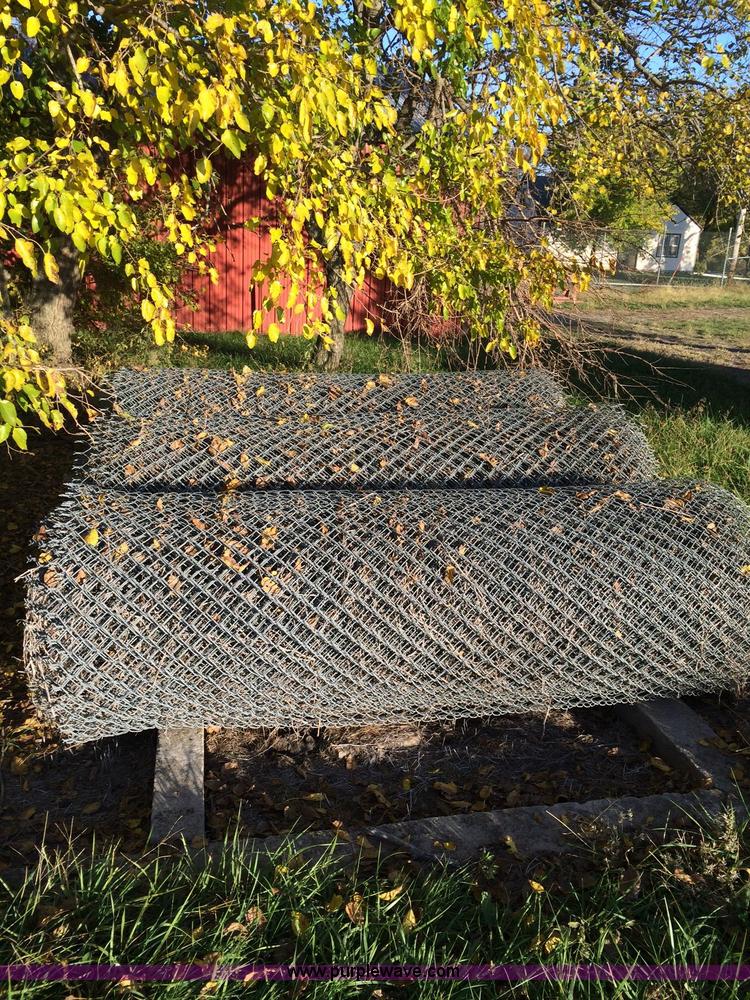 image for item D1267 (3) rolls of 8' chain link fence