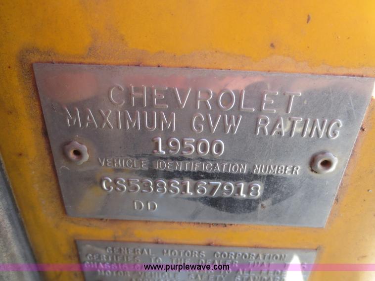 image for item D2179 1968 Chevrolet C50 winch truck