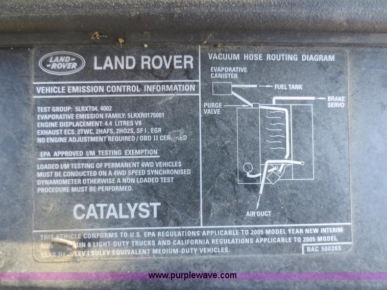 image for item D2189 2005 Land Rover LR3 SE SUV