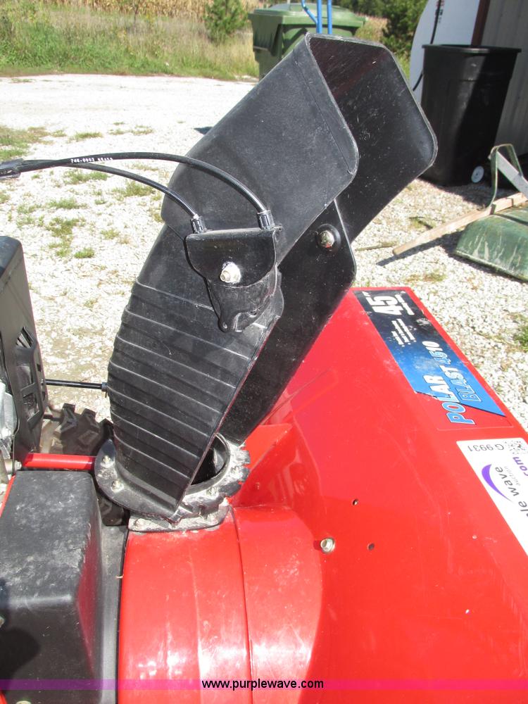 image for item G9931 Troy Bilt Polar Blast 4510 self-propelled snow blower