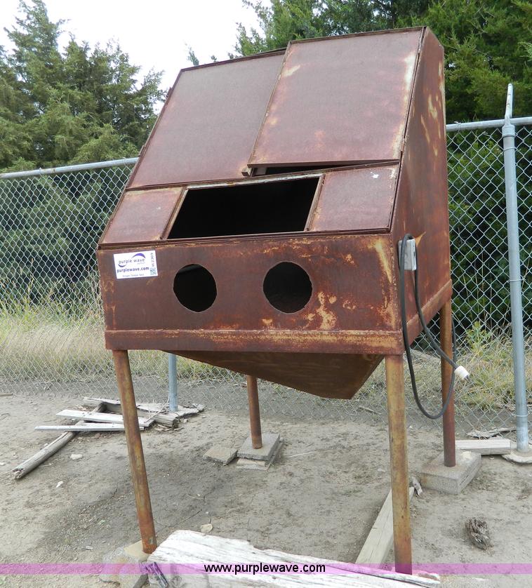 image for item H2369 Shop built sand blast cabinet