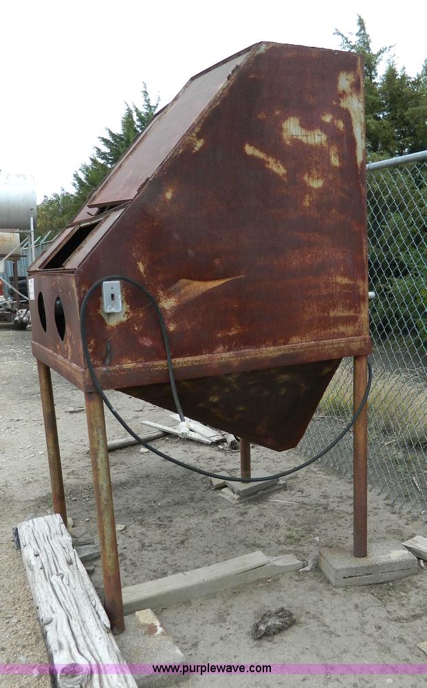 image for item H2369 Shop built sand blast cabinet