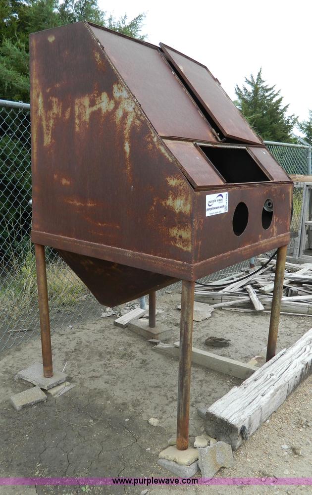 image for item H2369 Shop built sand blast cabinet