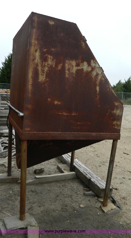 image for item H2369 Shop built sand blast cabinet