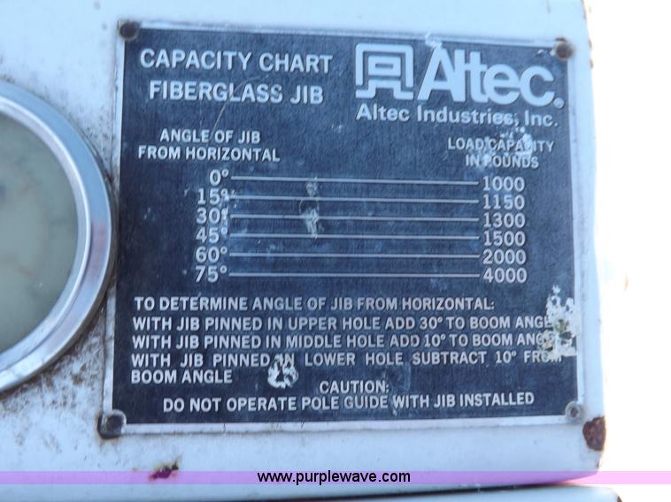 image for item H9031 Altec utility bed
