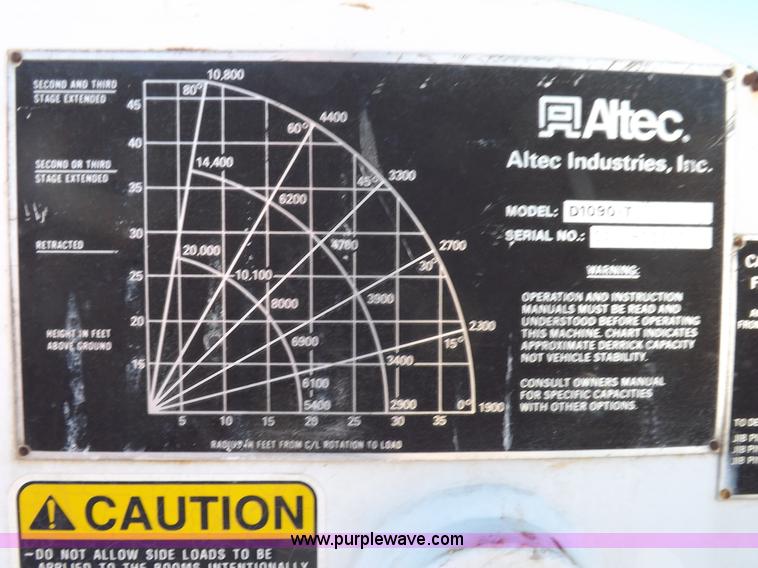 image for item H9031 Altec utility bed