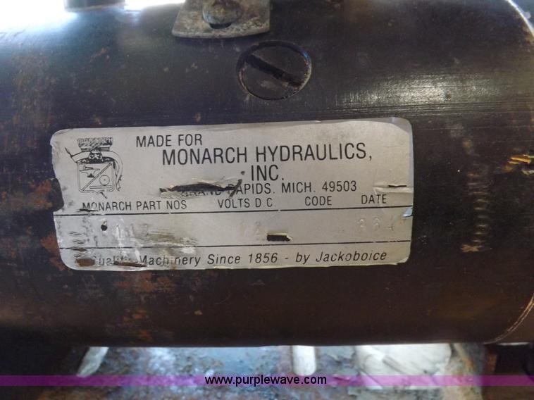 image for item H9033 (2) Monarch hydraulic power units