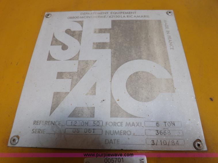 image for item H9037 (4) Sefac Mobil heavy duty lifts