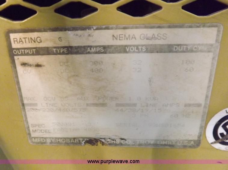 image for item H9039 Hobart wire welding machine