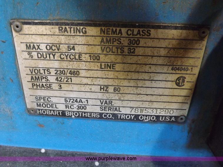 image for item H9040 Hobart wire welding machine