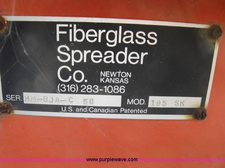 image for item H9496 Spreader Co. fiberglass sand spreader