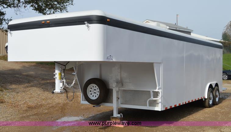 image for item I2945 2002 Titan gooseneck enclosed car hauler trailer