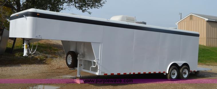 image for item I2945 2002 Titan gooseneck enclosed car hauler trailer