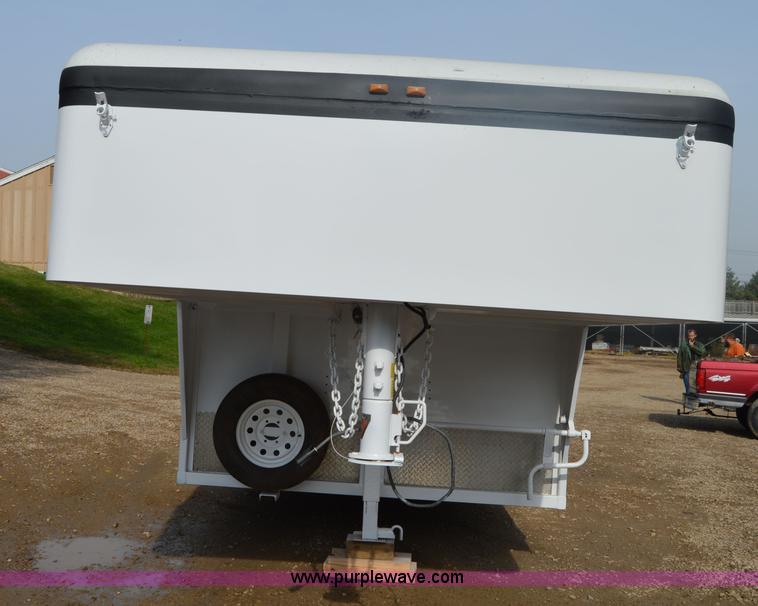 image for item I2945 2002 Titan gooseneck enclosed car hauler trailer
