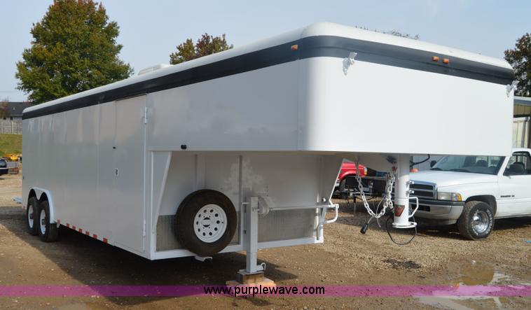 image for item I2945 2002 Titan gooseneck enclosed car hauler trailer