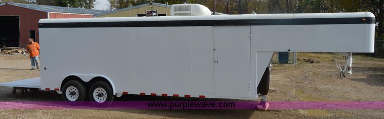 image for item I2945 2002 Titan gooseneck enclosed car hauler trailer