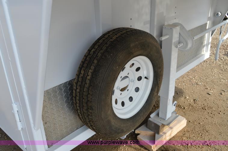 image for item I2945 2002 Titan gooseneck enclosed car hauler trailer