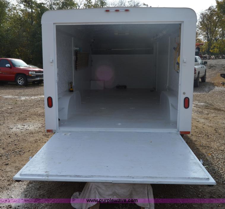 image for item I2945 2002 Titan gooseneck enclosed car hauler trailer