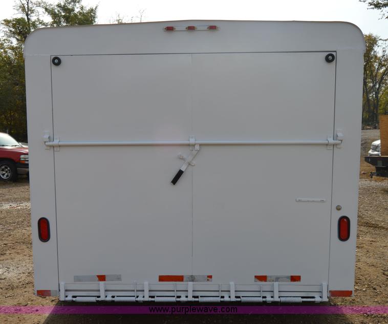 image for item I2945 2002 Titan gooseneck enclosed car hauler trailer