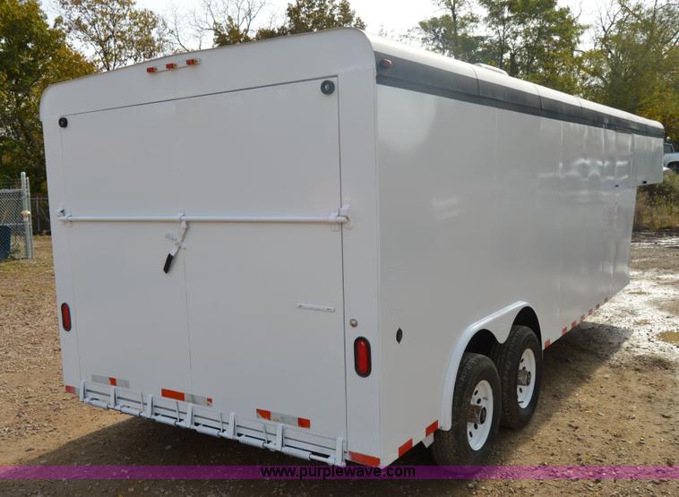 image for item I2945 2002 Titan gooseneck enclosed car hauler trailer