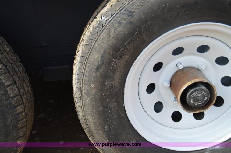 image for item I2945 2002 Titan gooseneck enclosed car hauler trailer