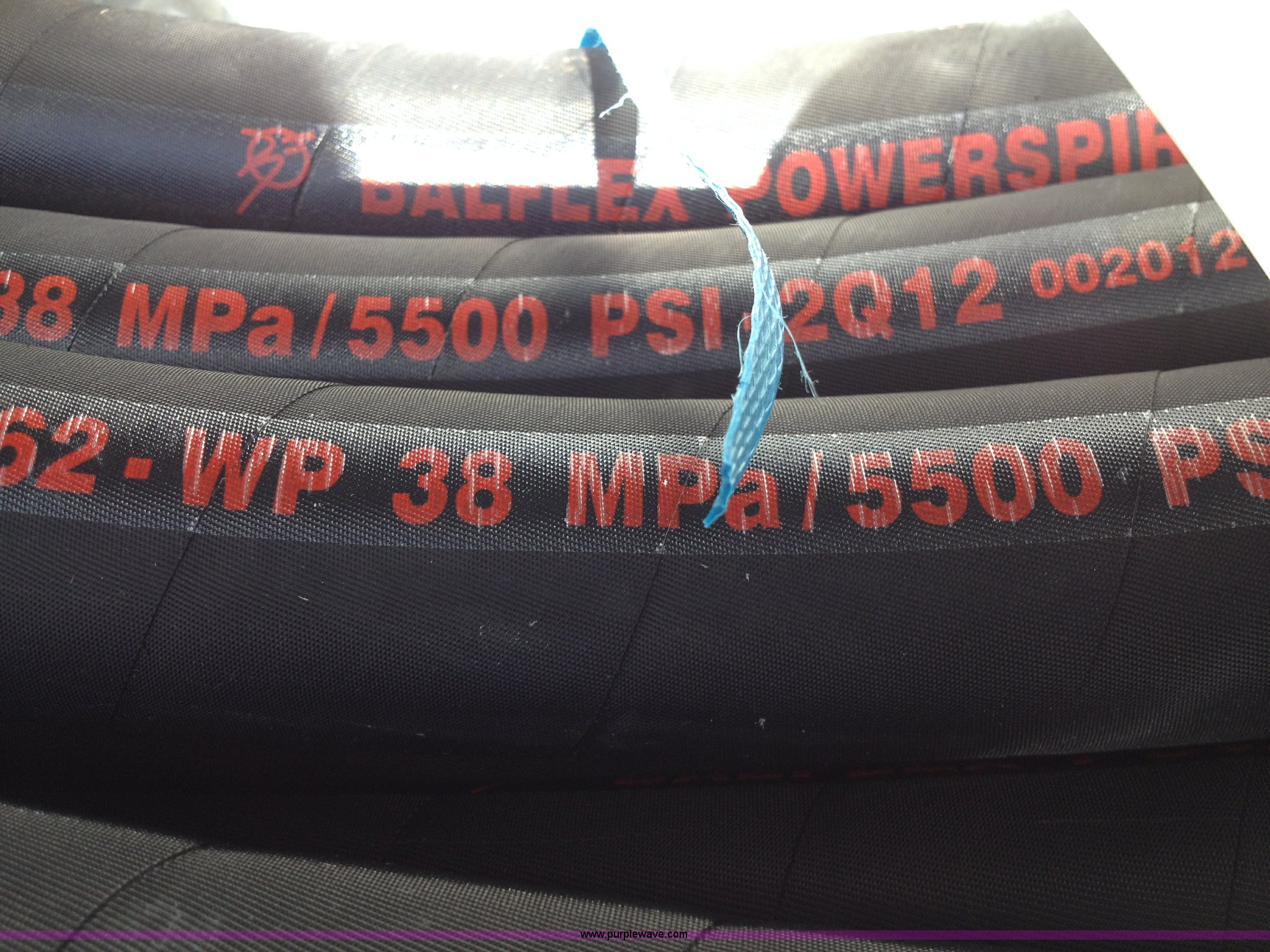 Balflex 160' hydraulic hose in Olathe, KS Item D1257 sold Purple Wave