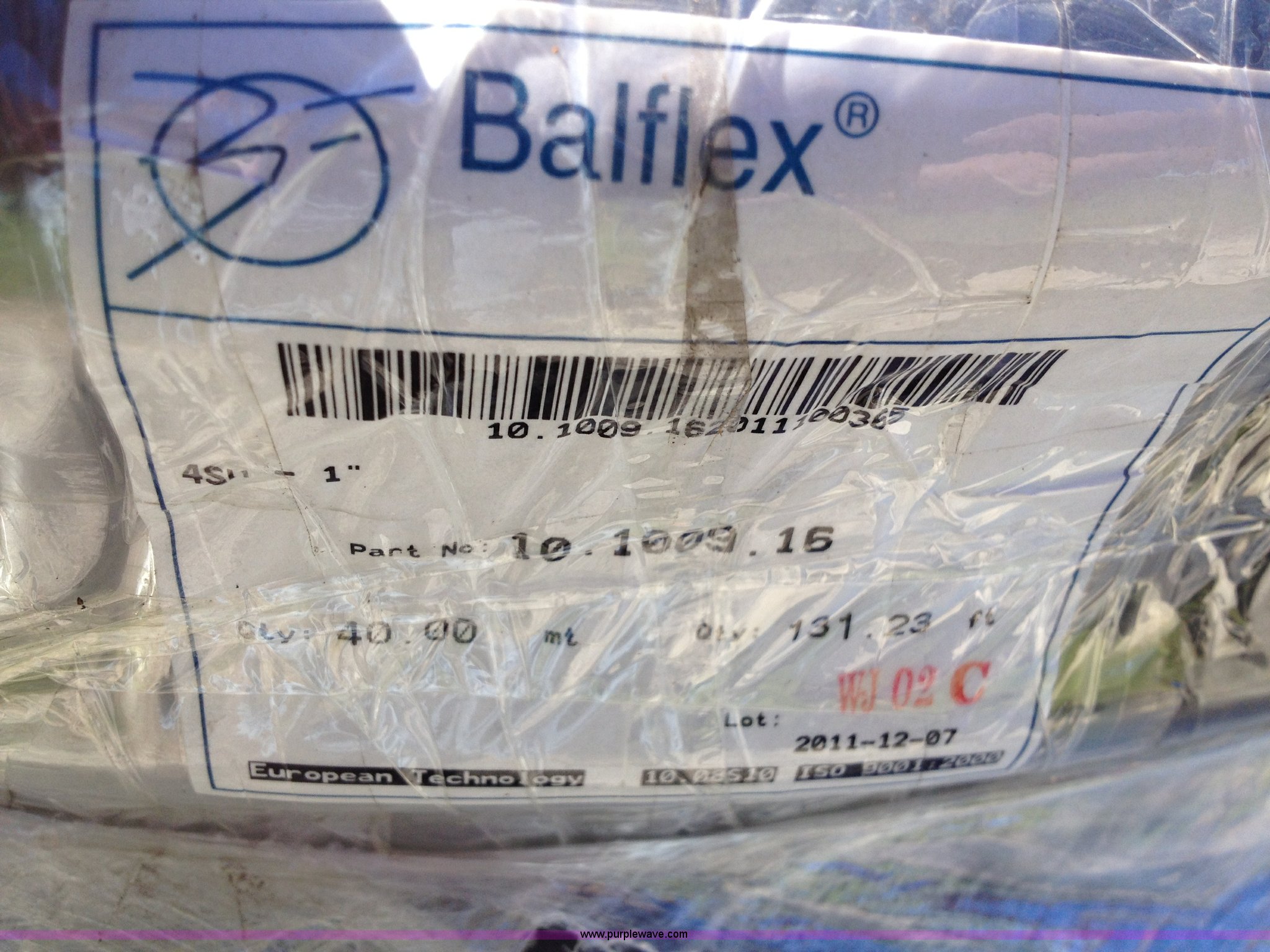 Balflex 160' hydraulic hose in Olathe, KS Item D1257 sold Purple Wave