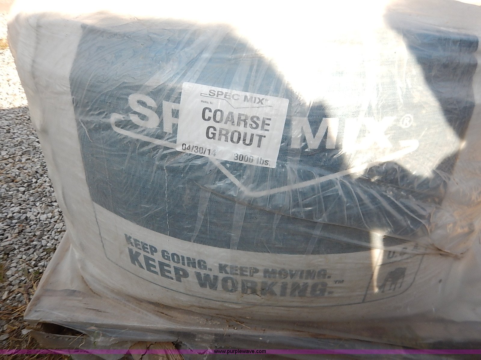 (2) 3,000 lbs spec mix course grout bags of concrete in Wichita , KS